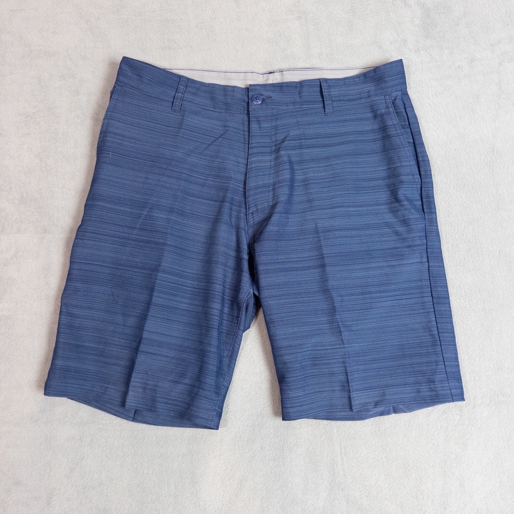 Ron Jon Surf Shop Hybrid Shorts Mens 36 Blue Slub Texture Boardshorts